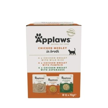 Applaws Cat Kanaa liemessä, multipack 12x70g