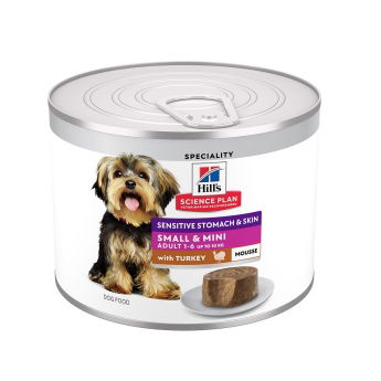 Hills Science Plan Dog Sensitive Stomach & Skin Mousse Small & Mini Turkey 200g
