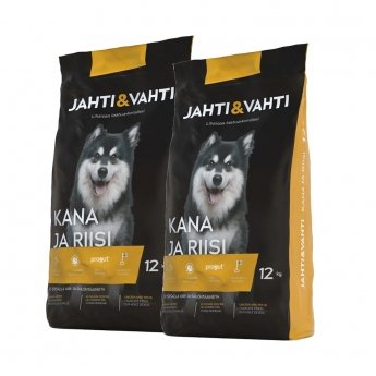 Jahti&Vahti Kana ja Riisi  2x12 kg