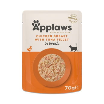Applaws Kana ja tonnikalafilee liemessä 70 g