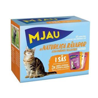 Mjau Multipack lihaa kastikkeessa 12 x 85 g