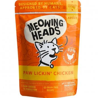 Meowing Heads Paw Lickin Chicken wet 100g