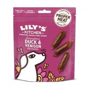Lily&#39;s Kitchen Duck&Venison minimakkarat 70g