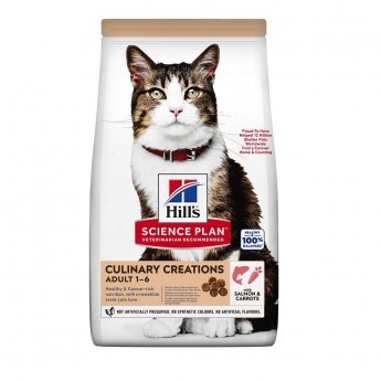 Hills Science Plan Feline Adult Culinary Creations Salmon & Carrot