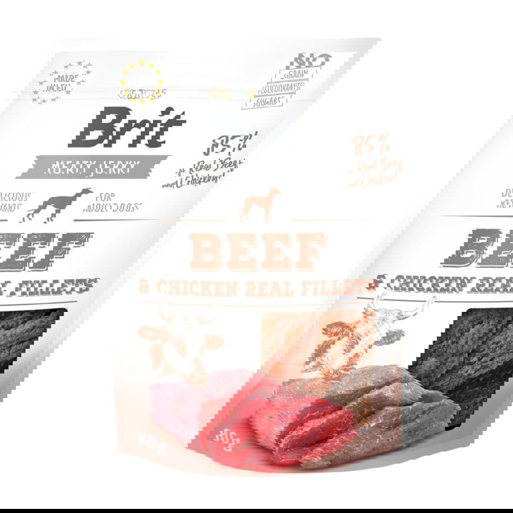 Brit Care Jerky naudanlihafile (80 g)