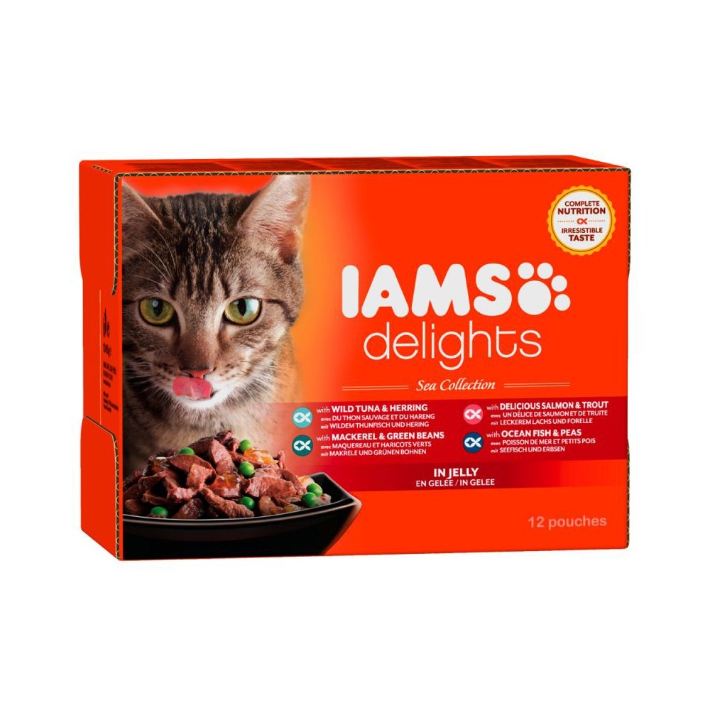 IAMS Delights Jelly Kalalajitelma 12 x 85 g