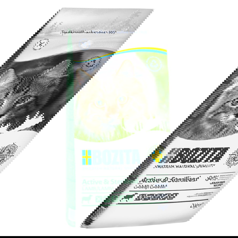 Bozita Feline Active & Sterilised Grain Free Lamb (2 kg)