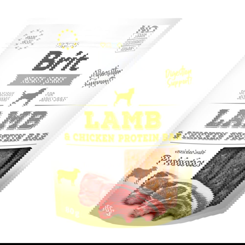 Brit Care Jerky Protein Bar lammas (80 g)