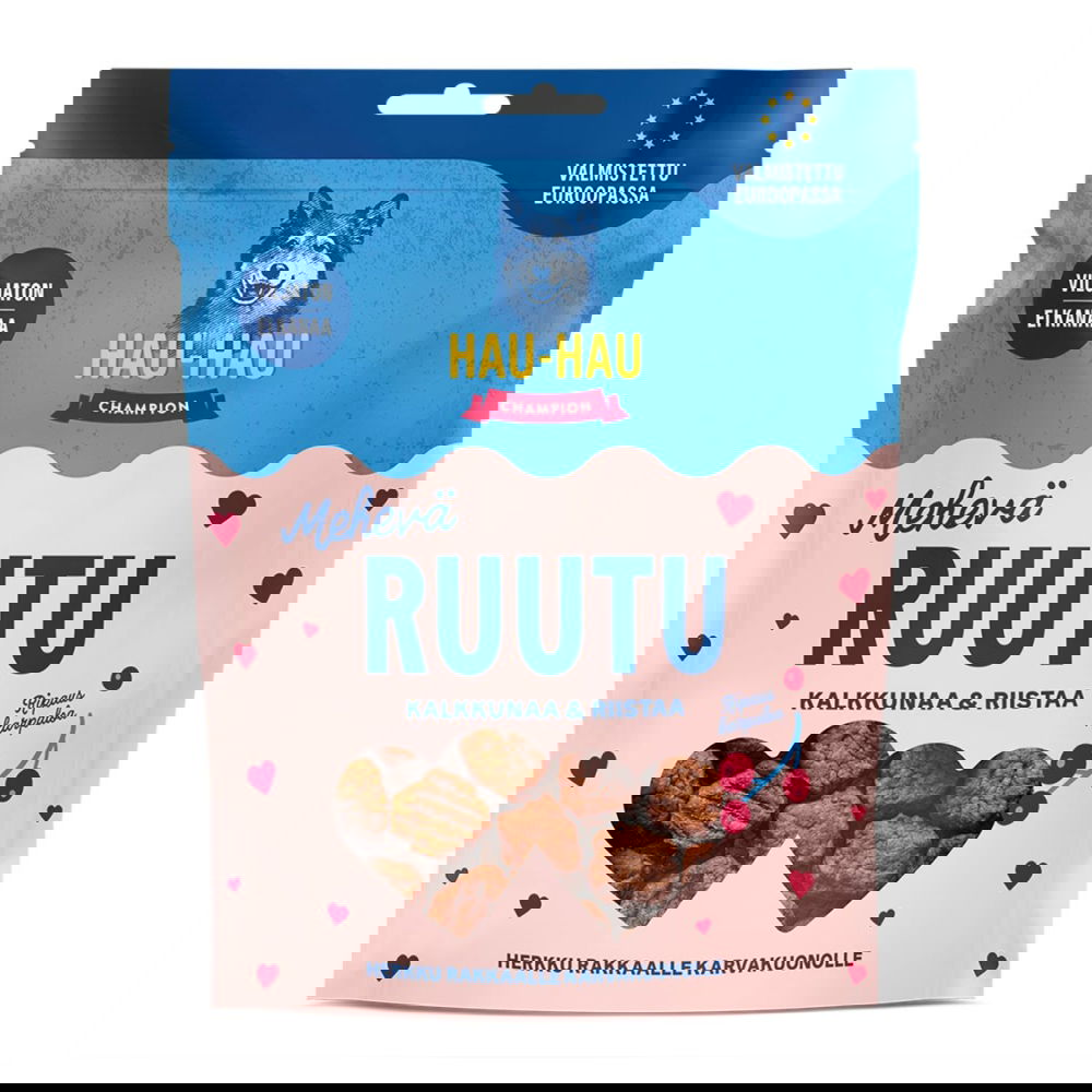 Hau-Hau Champion Mehevä Ruutu Kalkkunaa & Riistaa 400 g