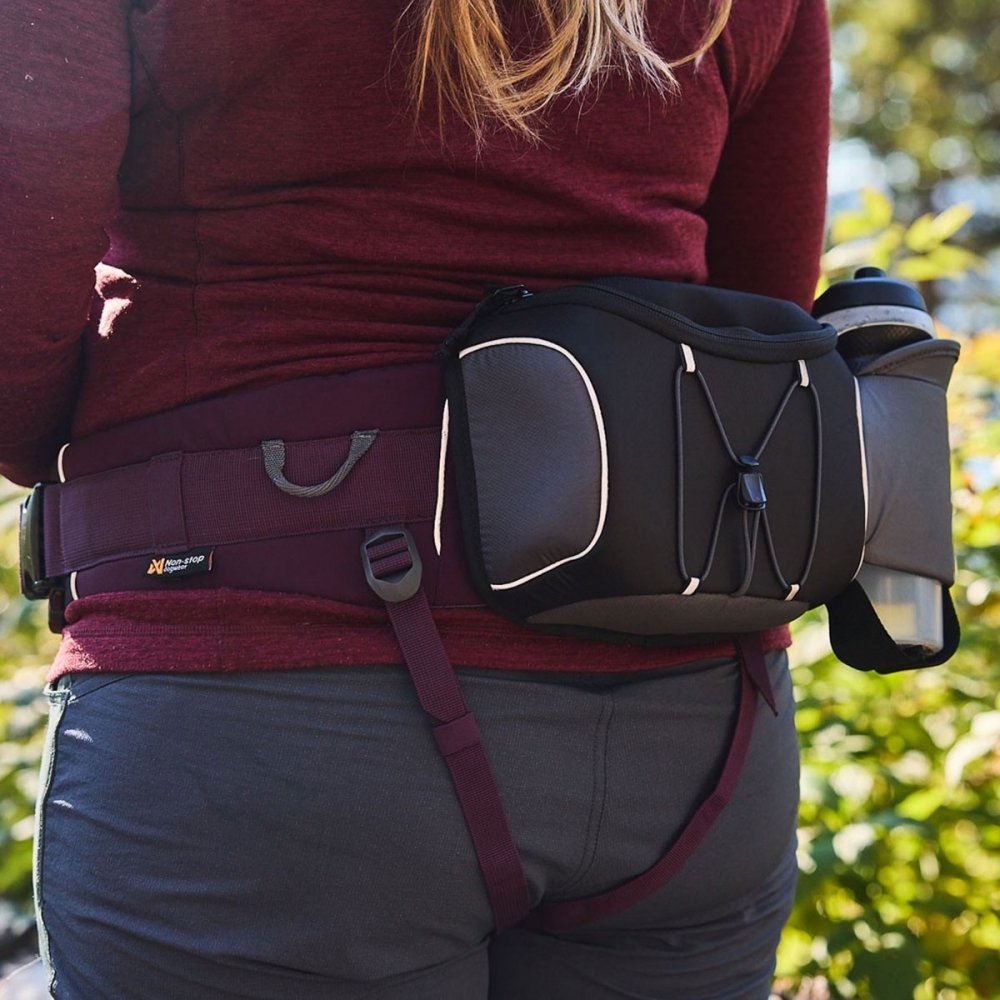 Non-Stop Belt laukku vetovyöhön, musta/harmaa