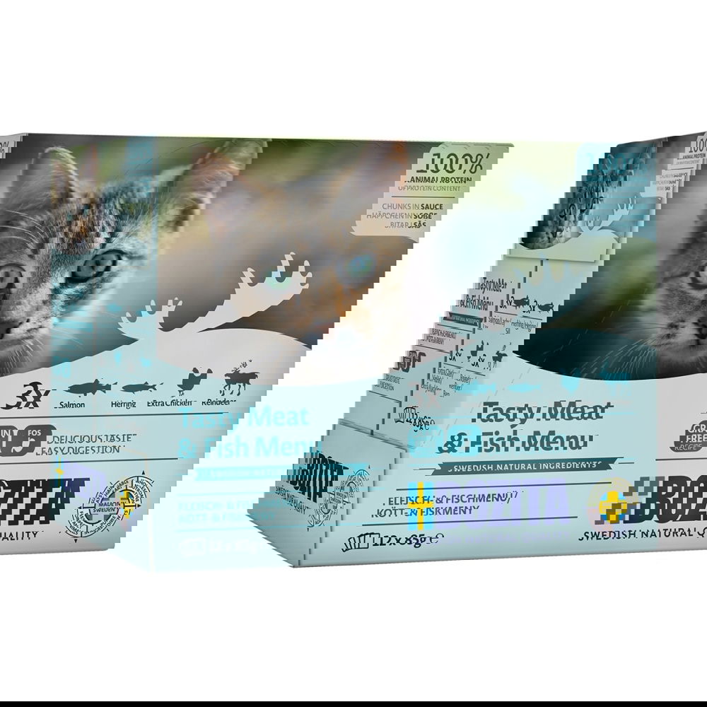 Bozita Feline kala-ja lihalajitelma multibox 12 x 85g