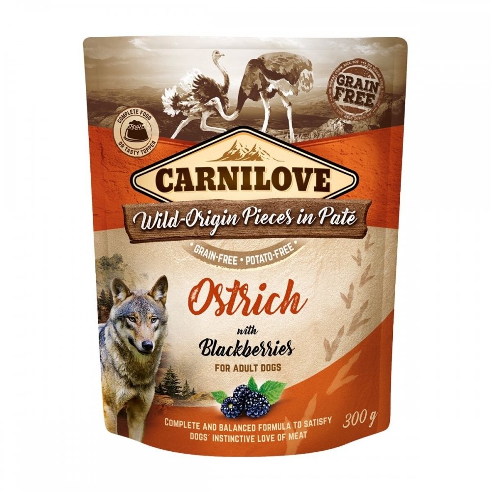 Carnilove Dog Pouch Strutsi 300g