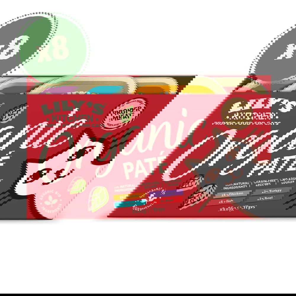 Lily&apos;s Kitchen Cat Organic Patee 8 x 85 g