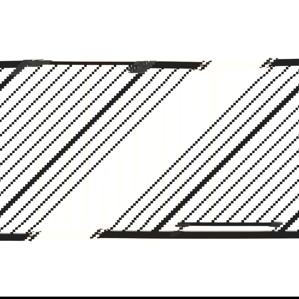 Leveä koiraportti Basic Sturdy musta 76 x 99-105,5 cm