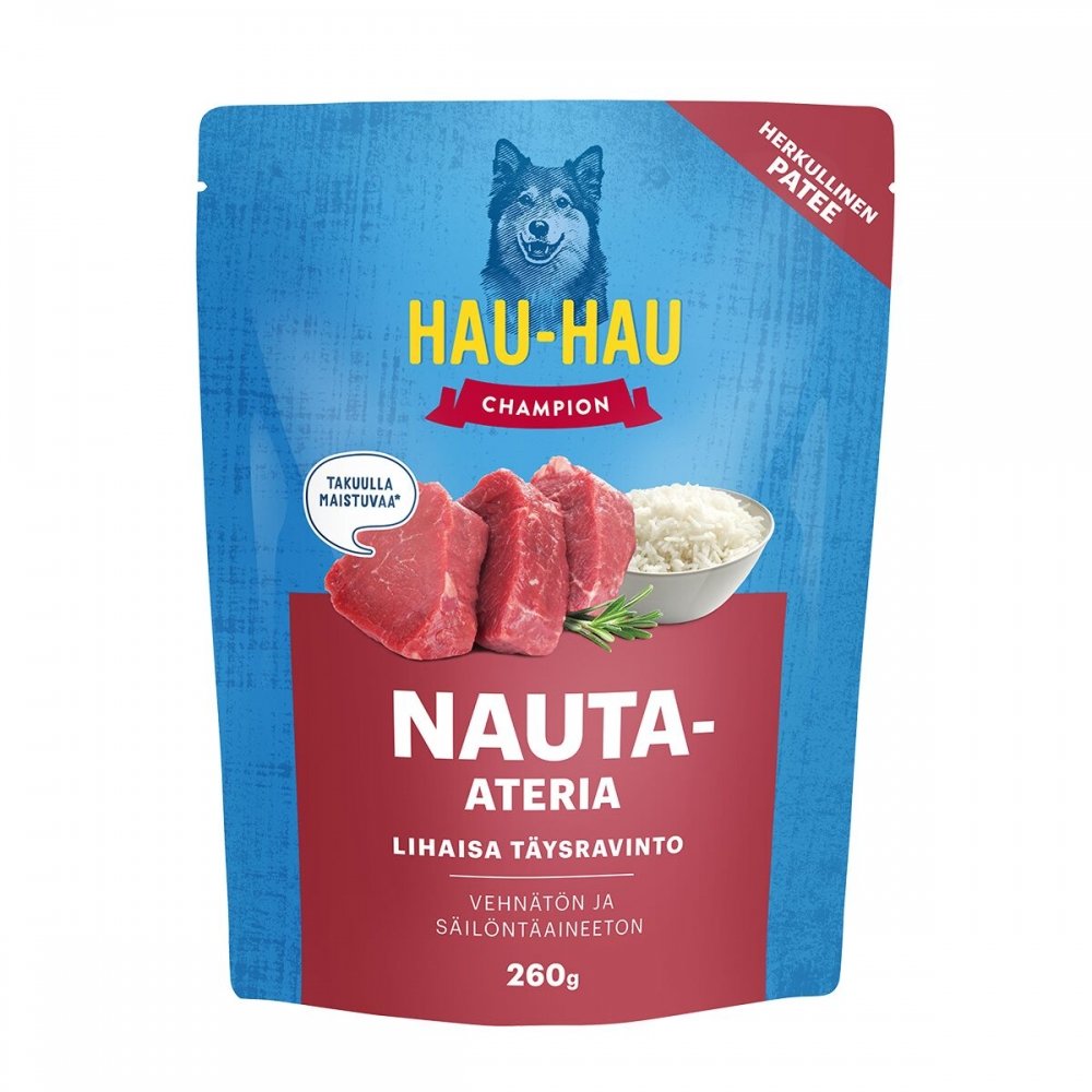 Hau-Hau Champion nauta-ateria 260 g