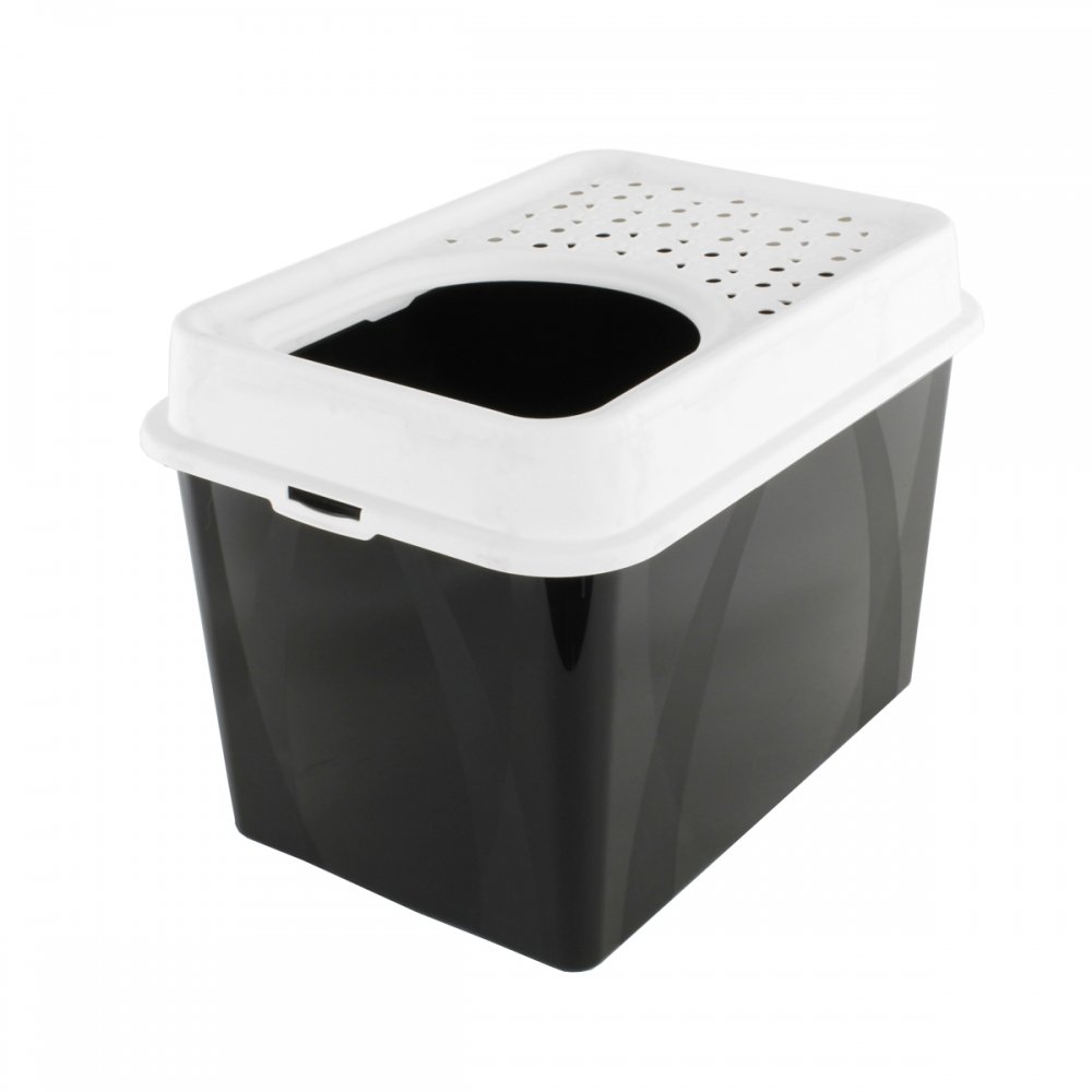 Kissanvessa MyPet Top Entry, musta