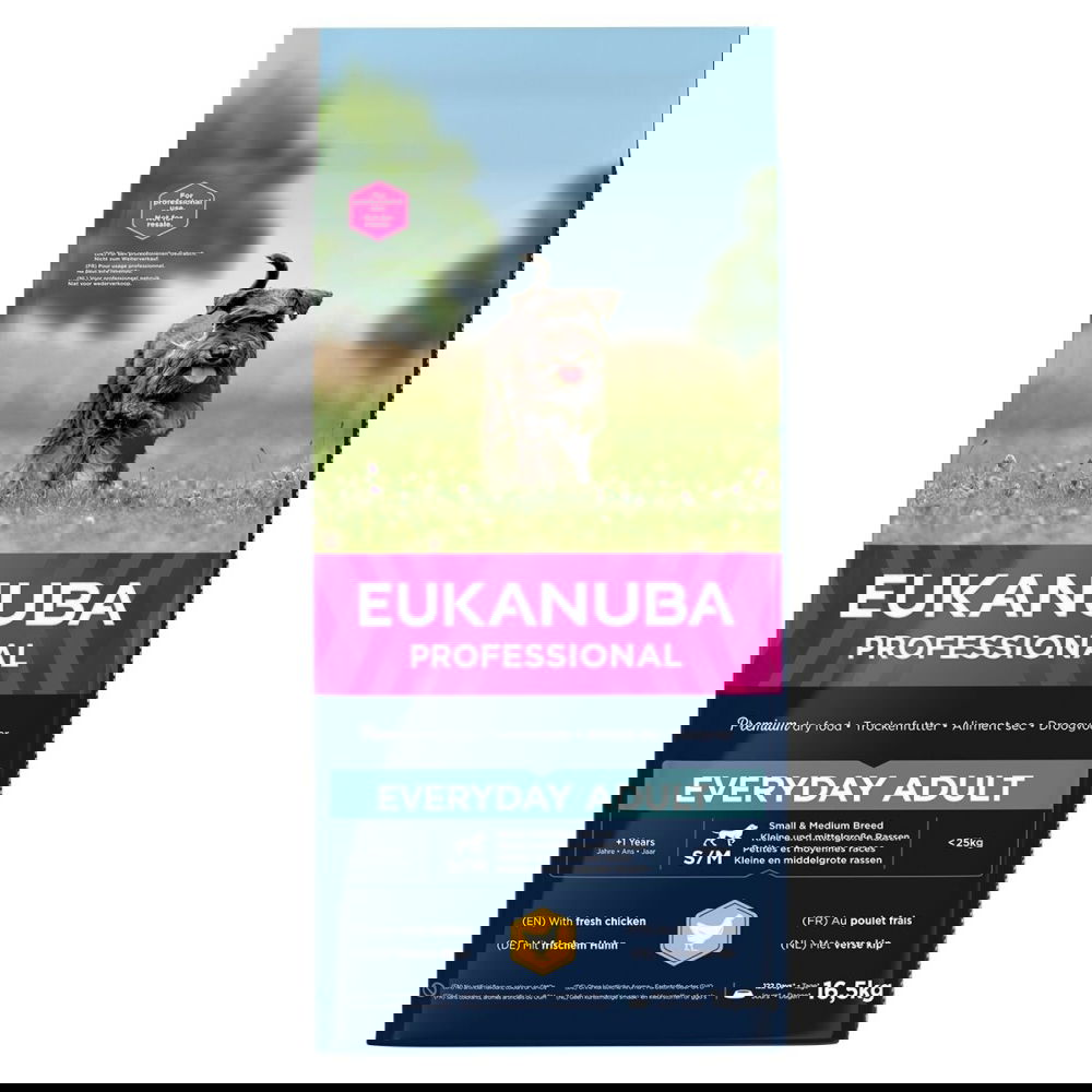 Eukanuba EveryDay Adult Small&Medium 16,5 kg