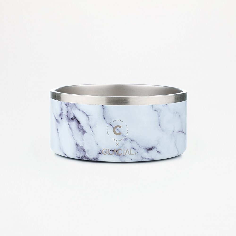 Collar of Sweden teräskuppi liukuesteellä (Valkoinen)