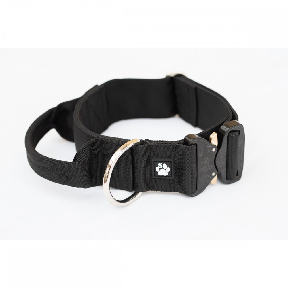 Salmiakkitassu Cobra-kahvapanta 50 mm, musta (40-54cm)