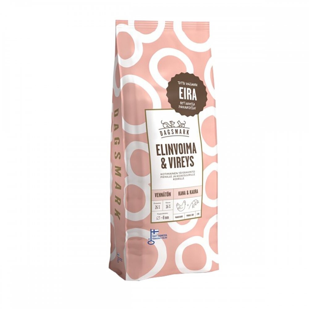 Dagsmark Elinvoima & Vireys, kana-kaura