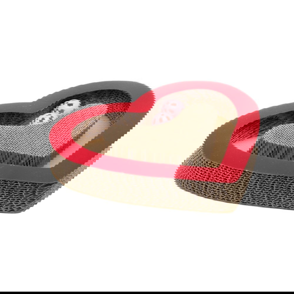 Little&Bigger XOXO pahvinen sydän raapimalauta ja peli