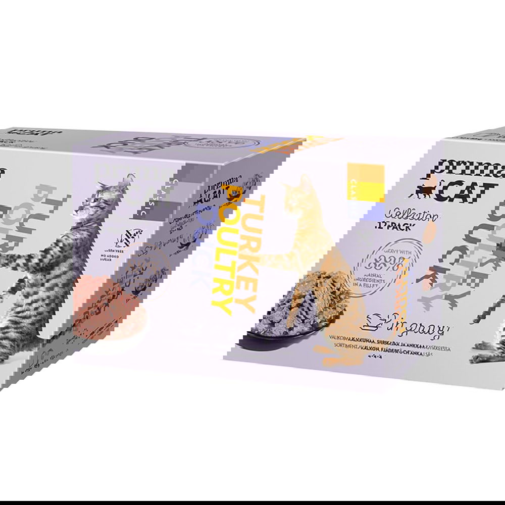 PrimaCat Classic siipikarja-mix kastikelajitelma 12x85g