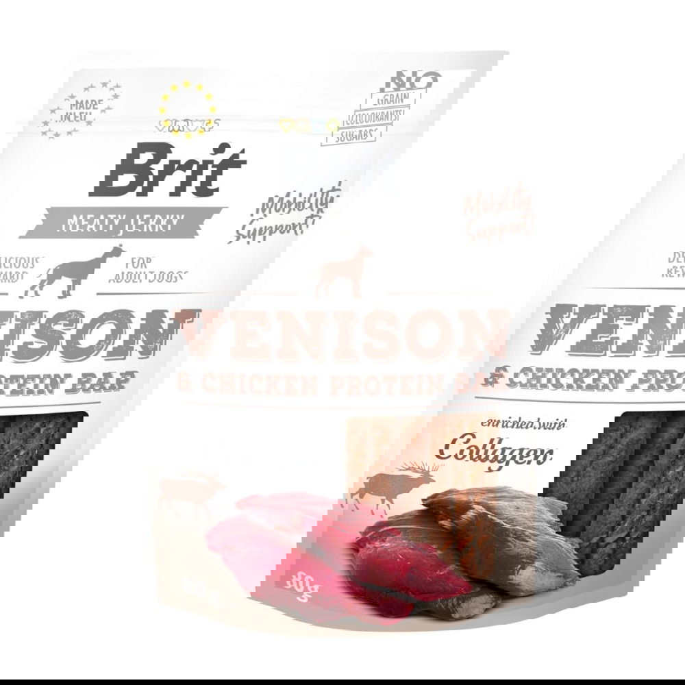 Brit Care Jerky Protein Bar peura (80 g)