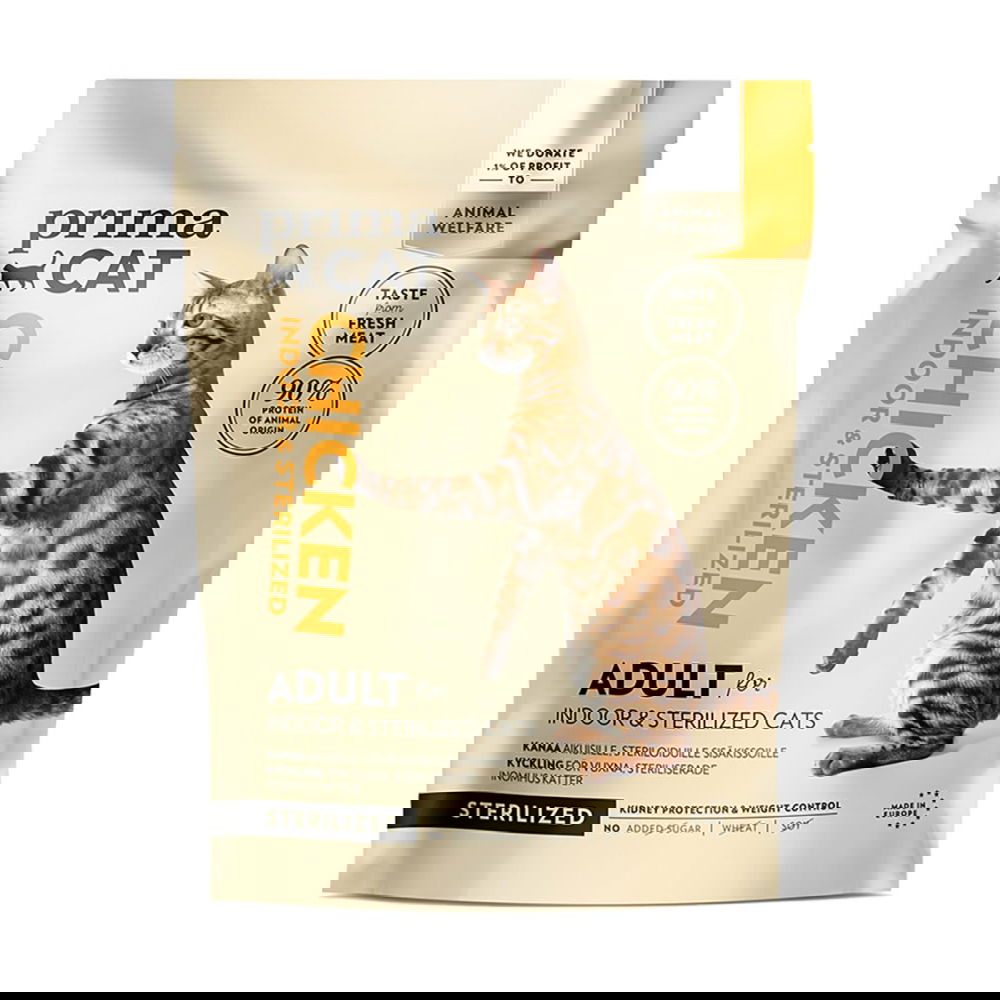 PrimaCat Kana steriloiduille kissoille 4 kg PrimaCat Kana steriloiduille kissoille 4 kg