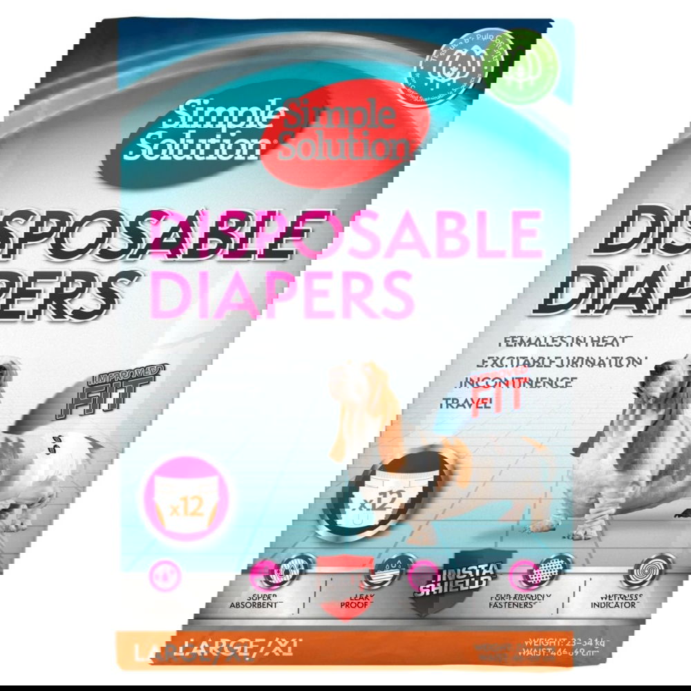 Simple Solution Disposable narttusuojat 12kpl (l/xl)