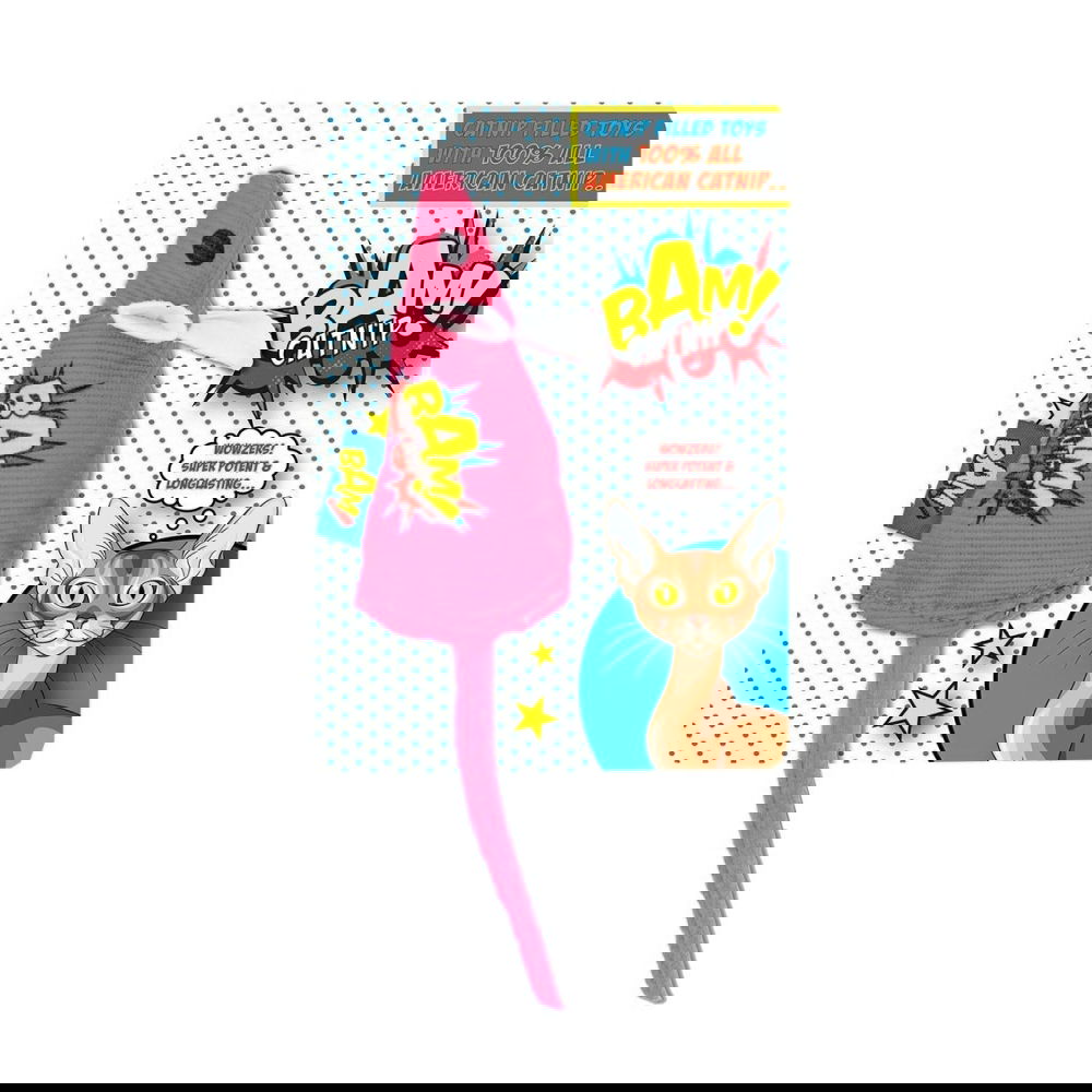 BAM Catnip pinkki hiiri