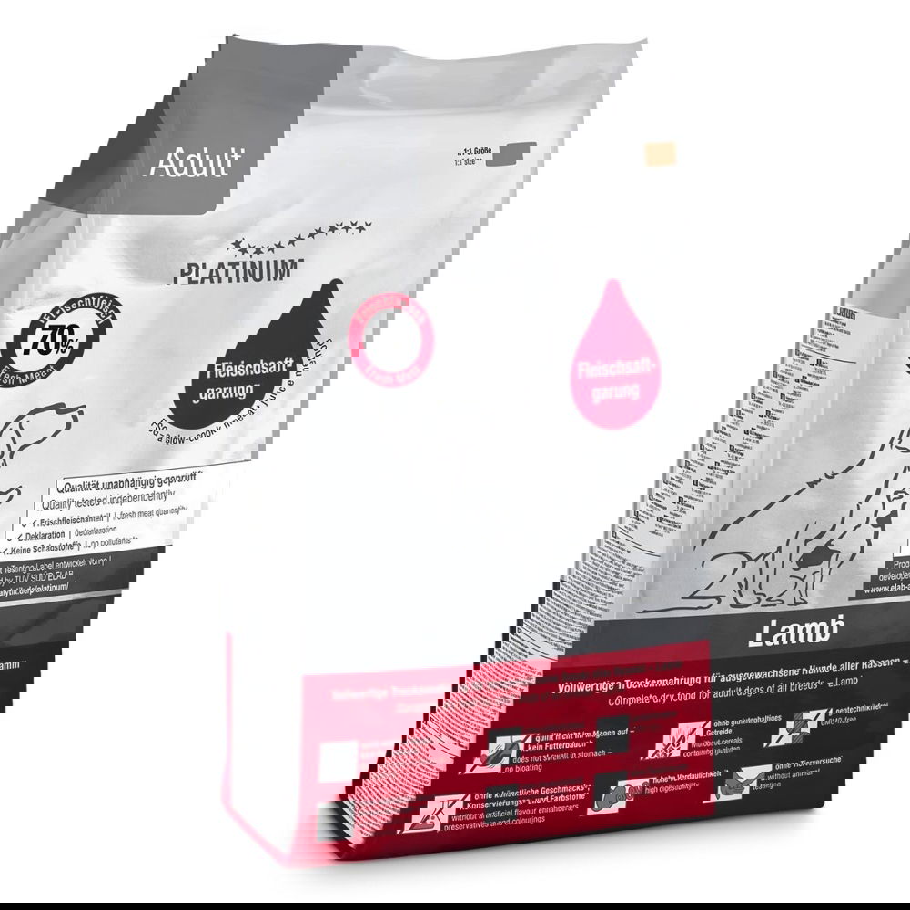 Platinum Adult Lammas, puolikostea (1,5 kg)