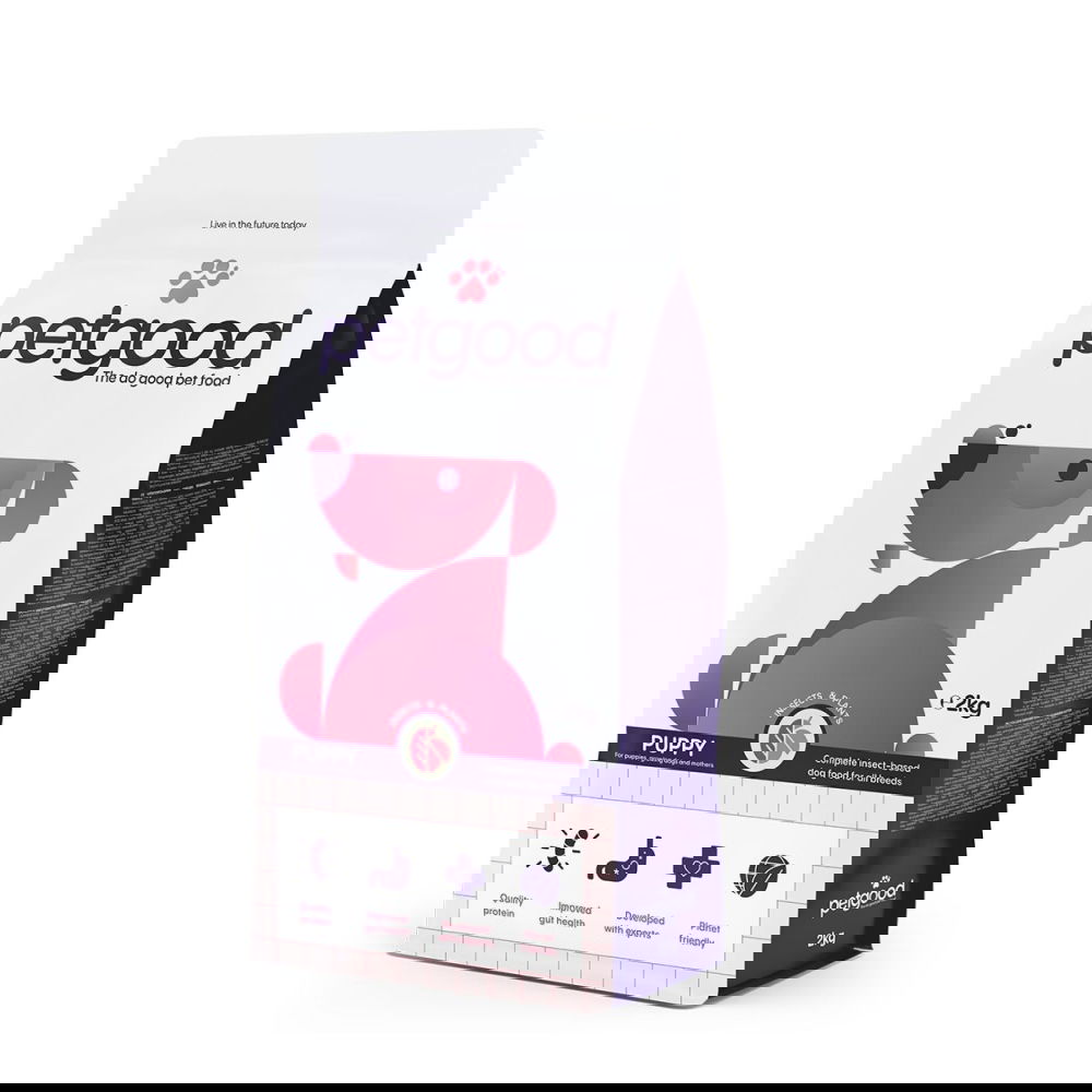 Petgood hyönteispohjainen premiumruoka pennulle (2 kg)