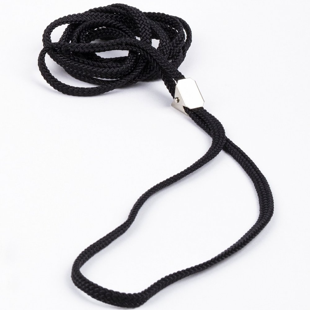 Näyttelyhihna Show Dog, musta (5 mm x 120 cm)