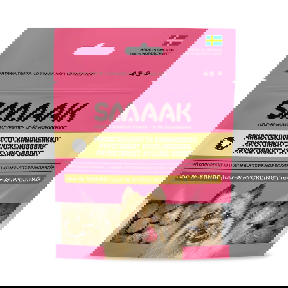 SMAAK Pakastekuivattu kanaherkku koiralle 45g