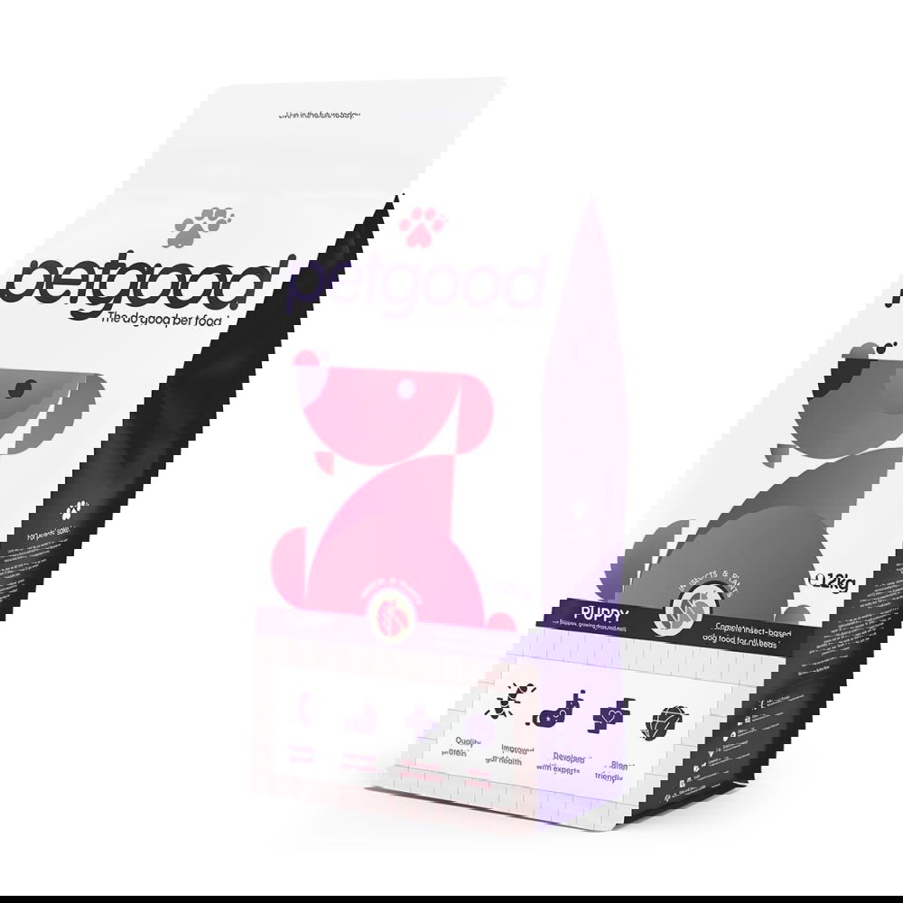 Petgood hyönteispohjainen premiumruoka pennulle (12 kg)