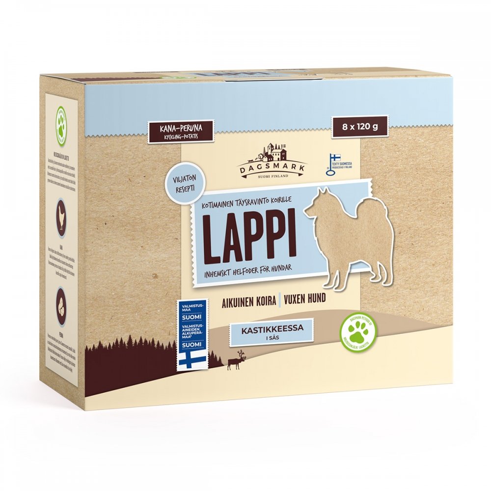 Dagsmark Lappi kana-peruna 8 x 120g