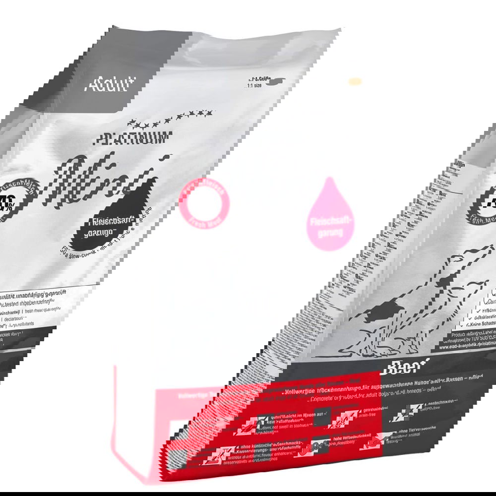 Platinum Mini Adult Beef+Potato 900 g