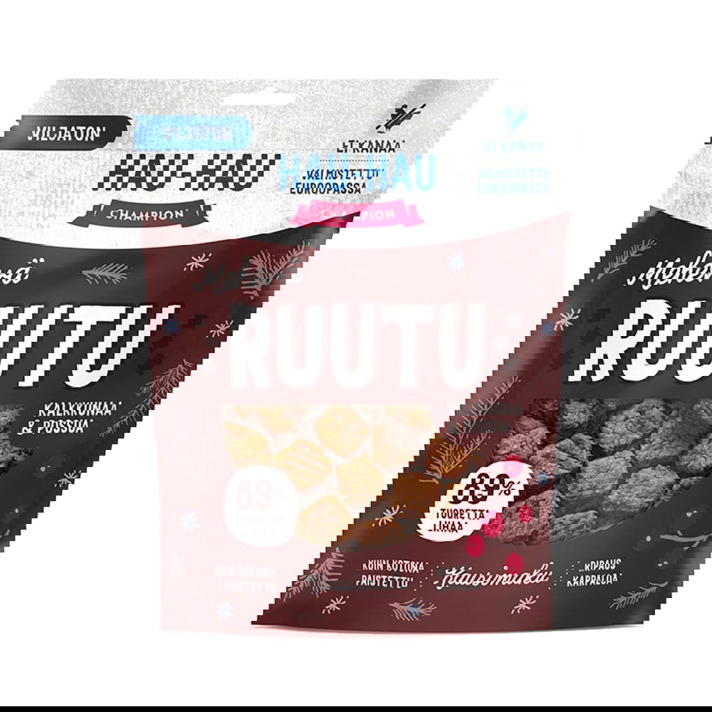 Hau-Hau Champion Mehevä Ruutu Kalkkunaa & Possua