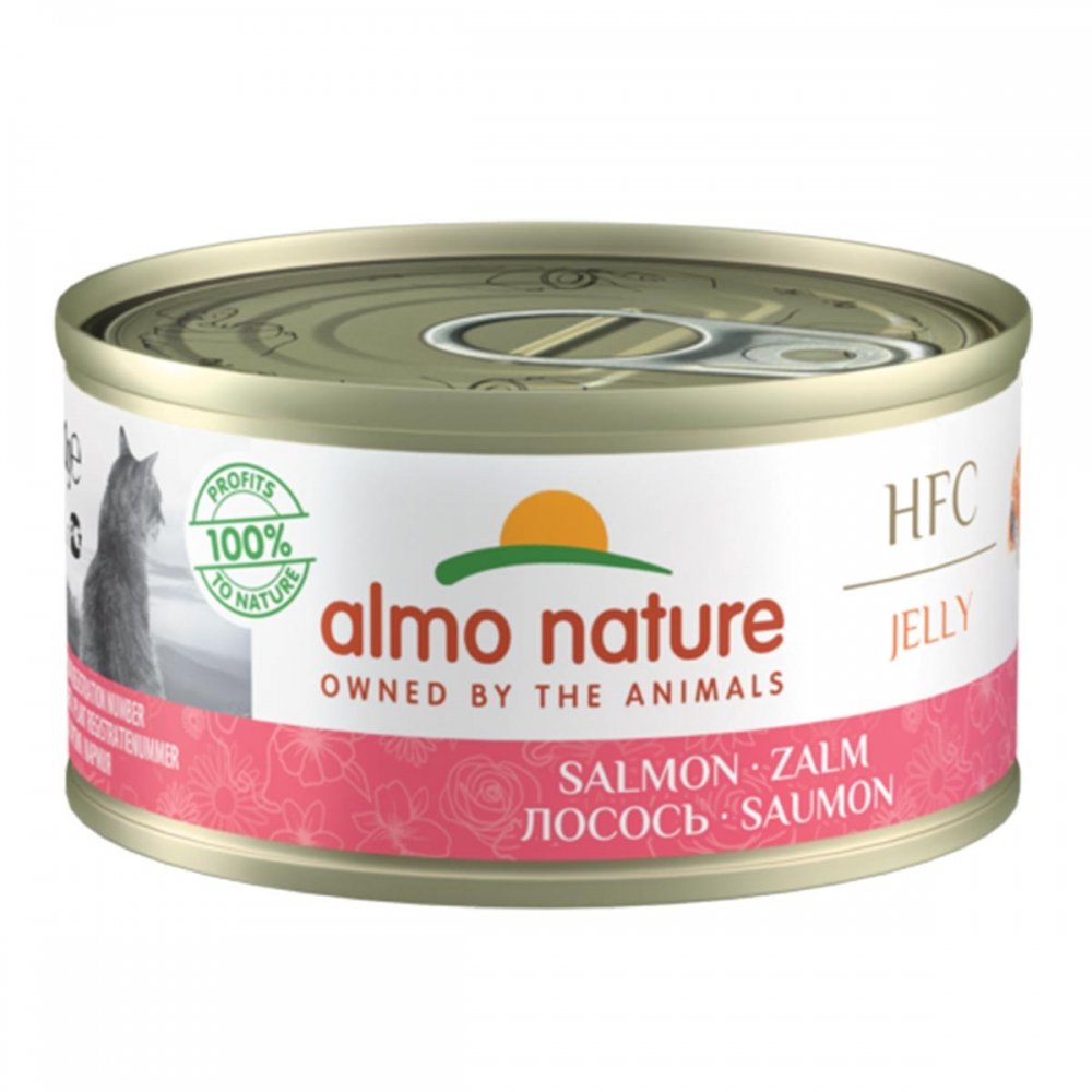 Almo Nature HFC -kissan märkäruoka hyytelössä, lohi 70 g