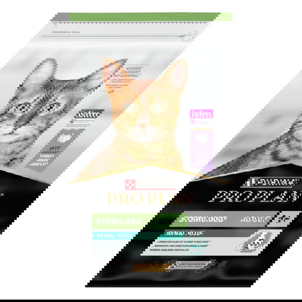 Purina Pro Plan Sterilised Adult 1+ RENAL PLUS kalkkuna (10 kg)