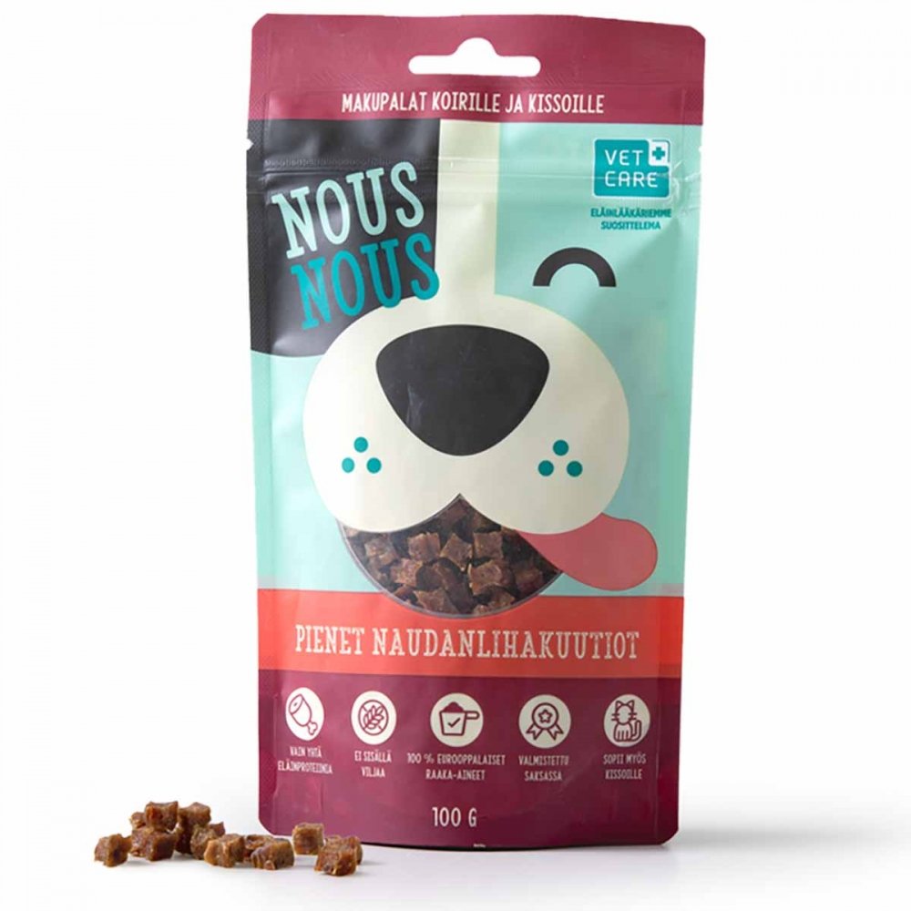 NousNous Pienet naudanlihakuutiot 100g