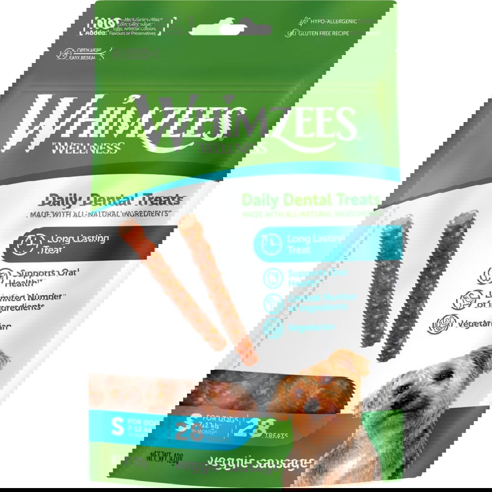 Whimzees Veggie Sausage Small 28-pack (Small)