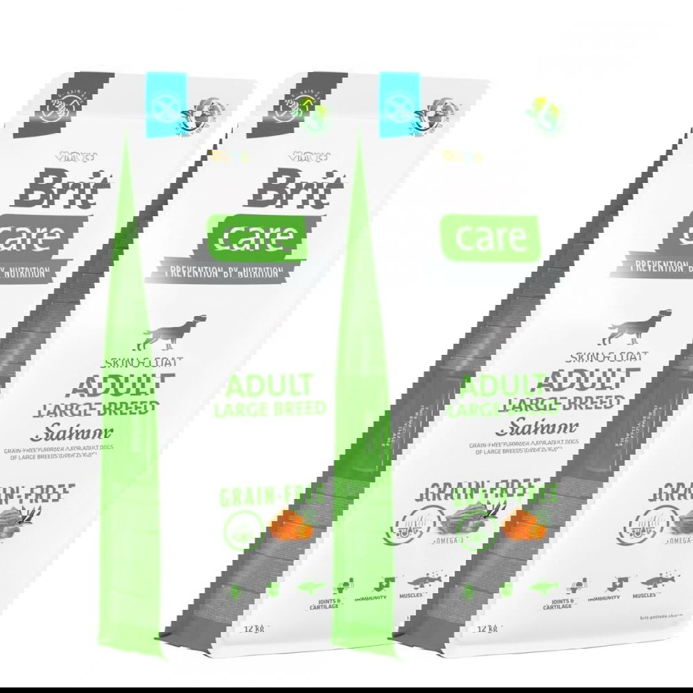 Brit Care Dog Adult Large Breed Grain Free Salmon 2x12 kg