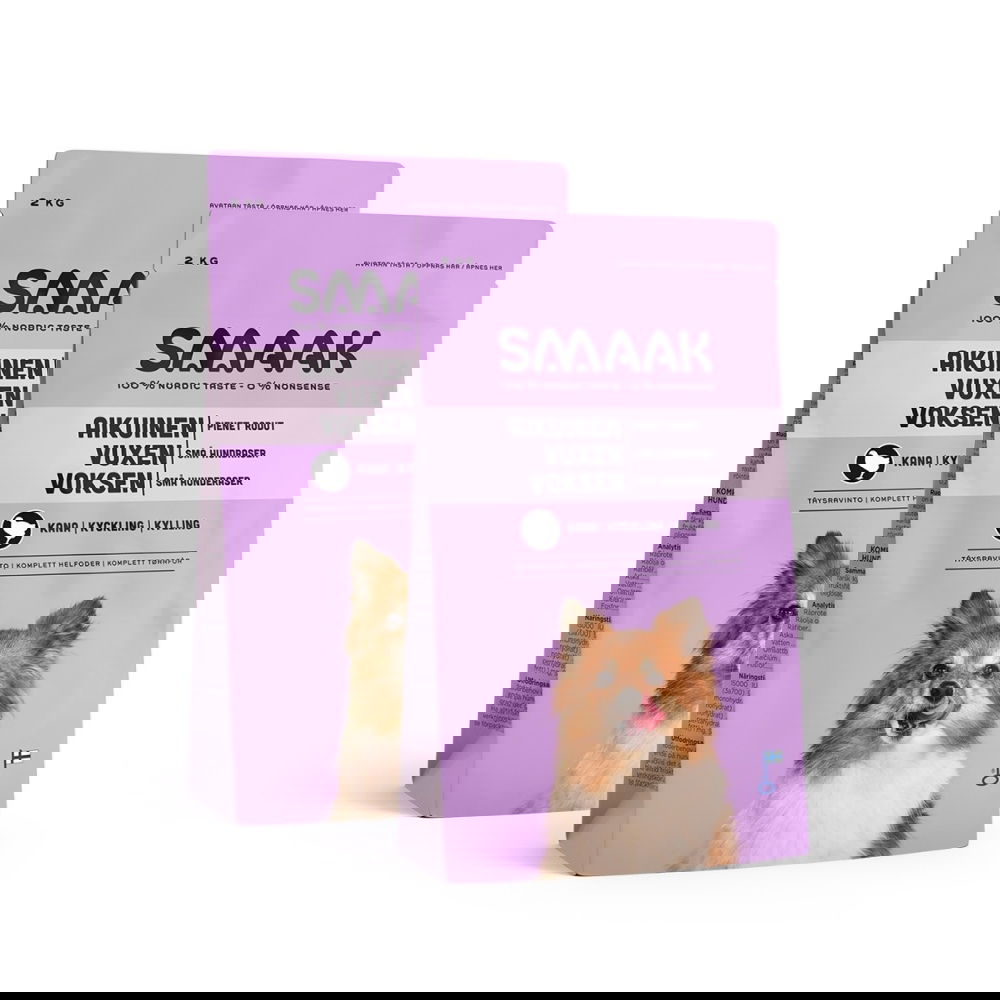 SMAAK kana pienelle aikuiselle koiralle 2 x 8 kg