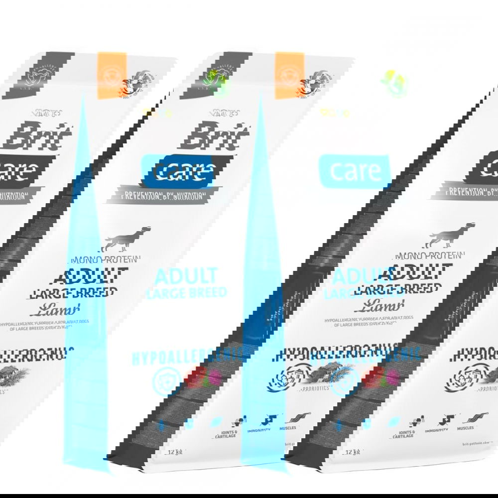 Brit Care Dog Adult Large Breed Hypoallergenic Lamb 2x12 kg