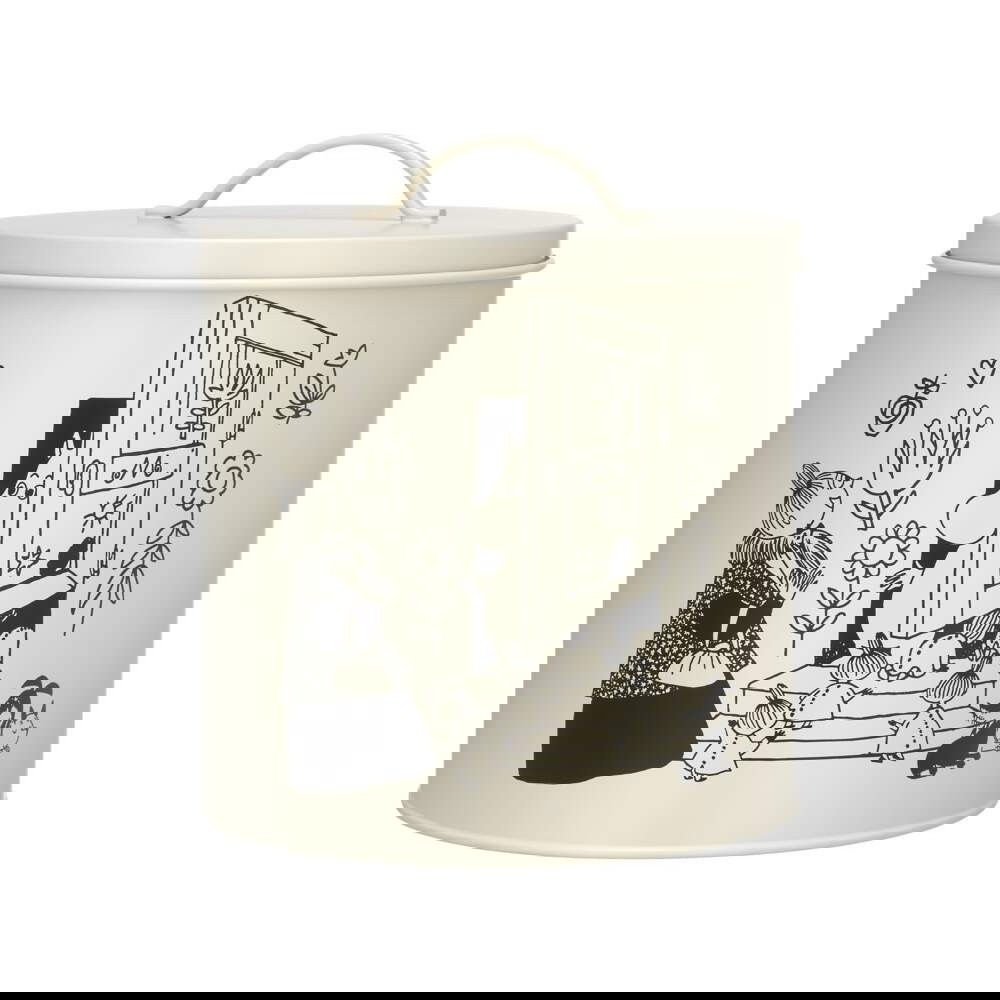 Moomin for Pets peltipurkki Muumit 80v. juhlavuosi (Ø 21,5cm h. 21cm)