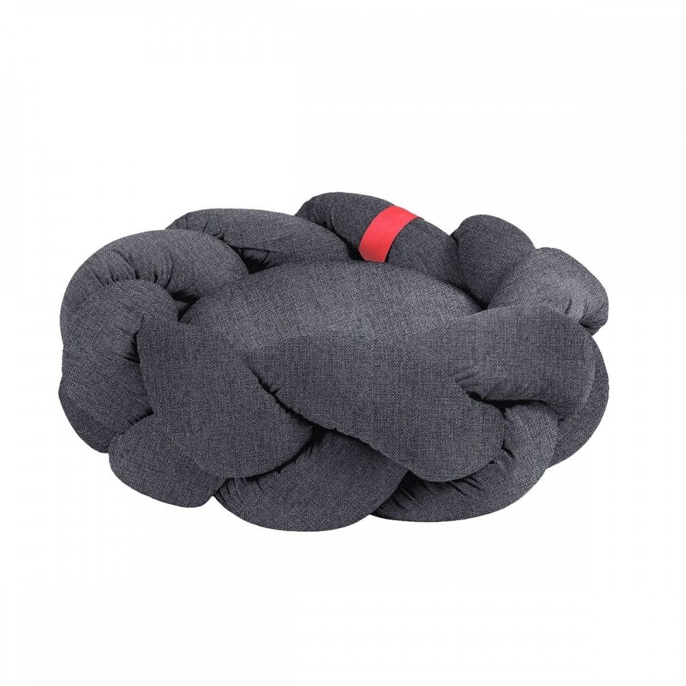 Pyöreä koiranpeti NufNuf Sonja, harmaa (M)