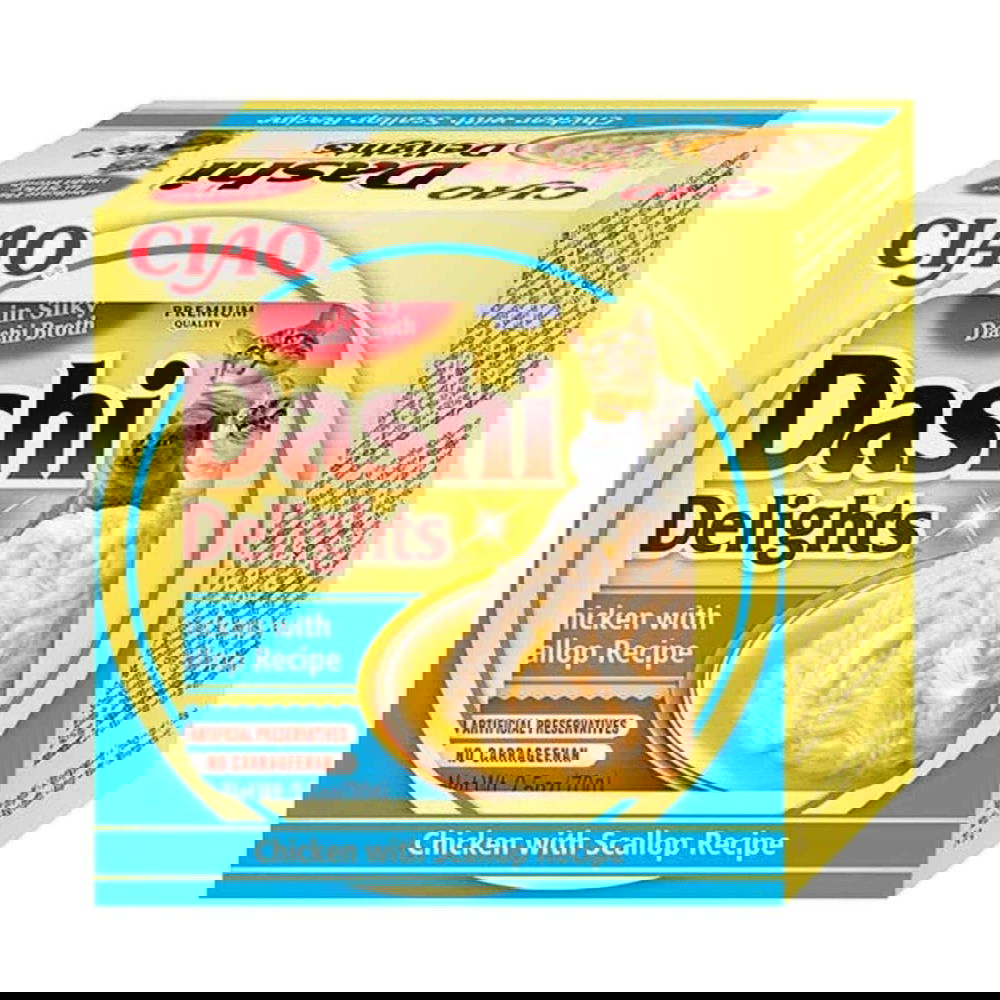 Inaba Dashi Delights Cat kampasimpukka 70 g