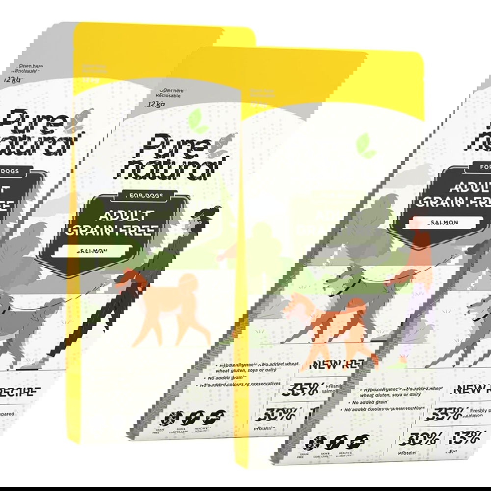 Purenatural Dog Adult Grain Free Salmon 2 x 12 kg,vain verkosta