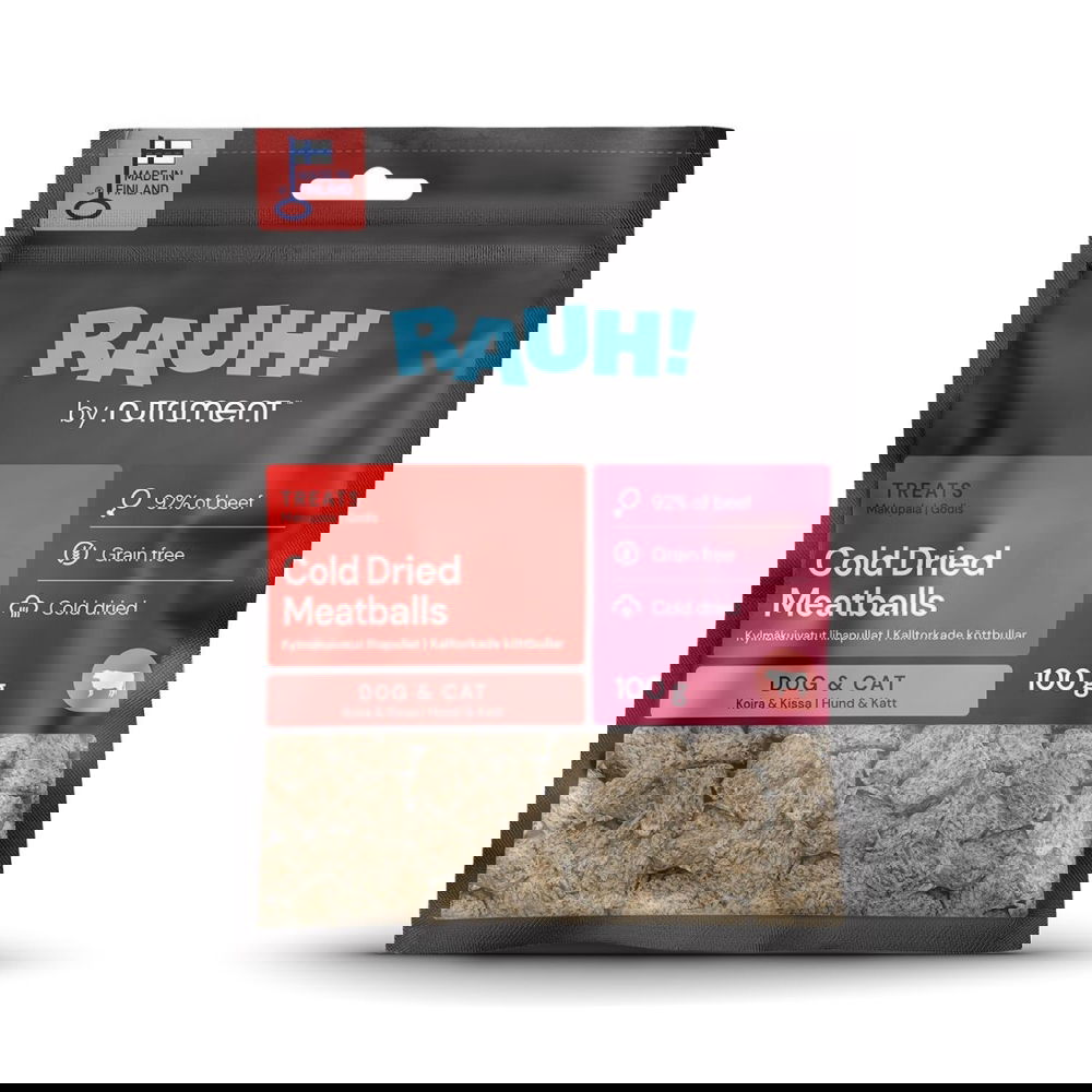 RAUH! Kylmäkuivatut Lihapullat 100 g